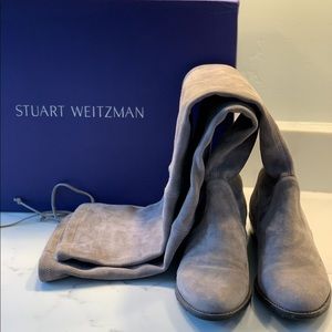 Sz 7 Stuart Weitzman Topo Suede Thigh High Boot
